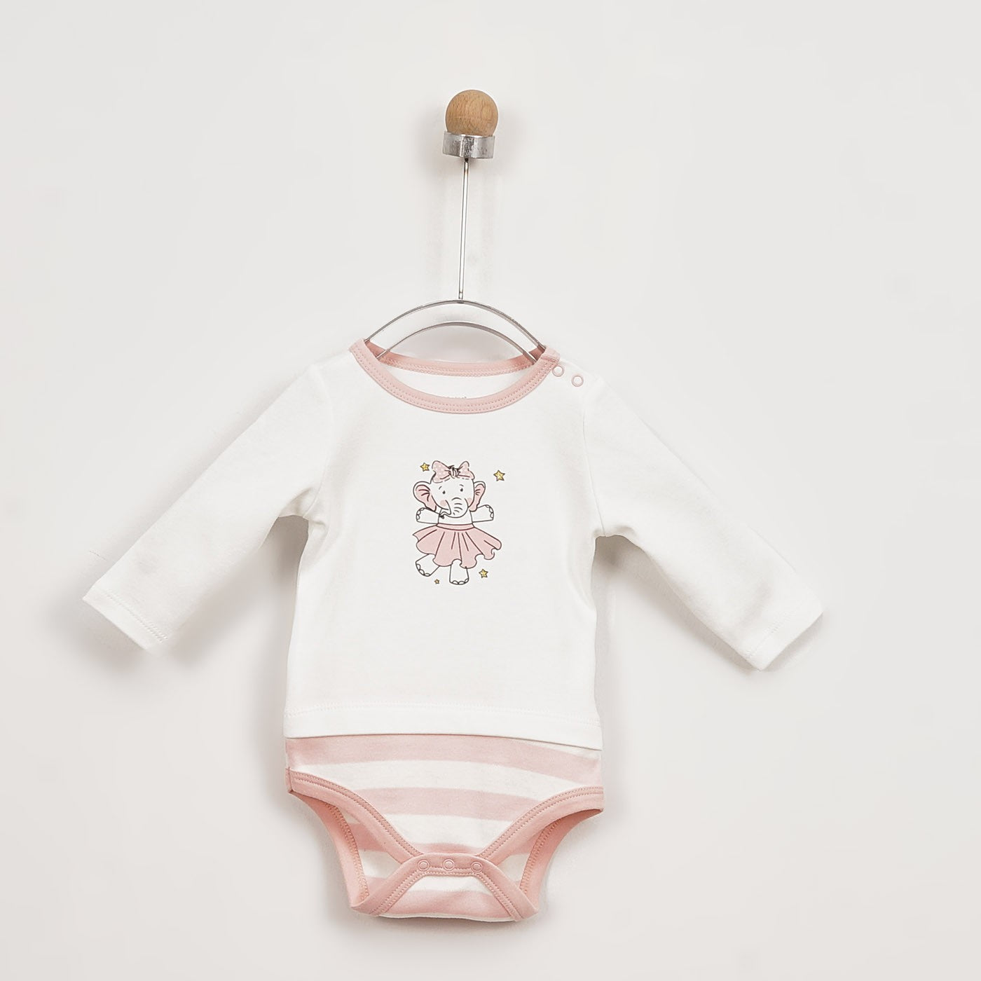 Elephants Newborn Long Sleeve Body