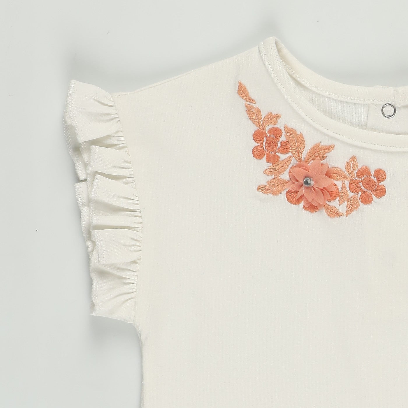 Romantic Garden Baby Girl Short Sleeve T-shirt
