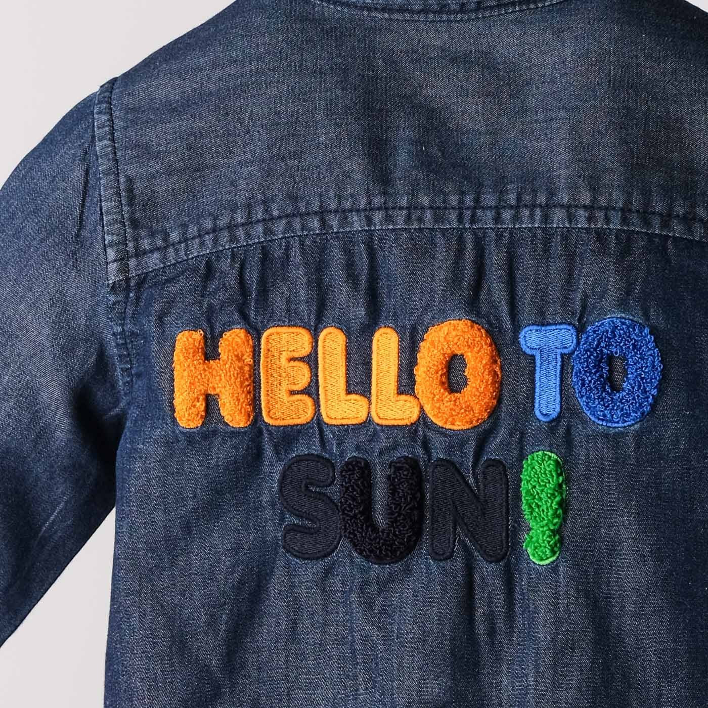 Baby Boy Embroidery Detailed Denim Shirt