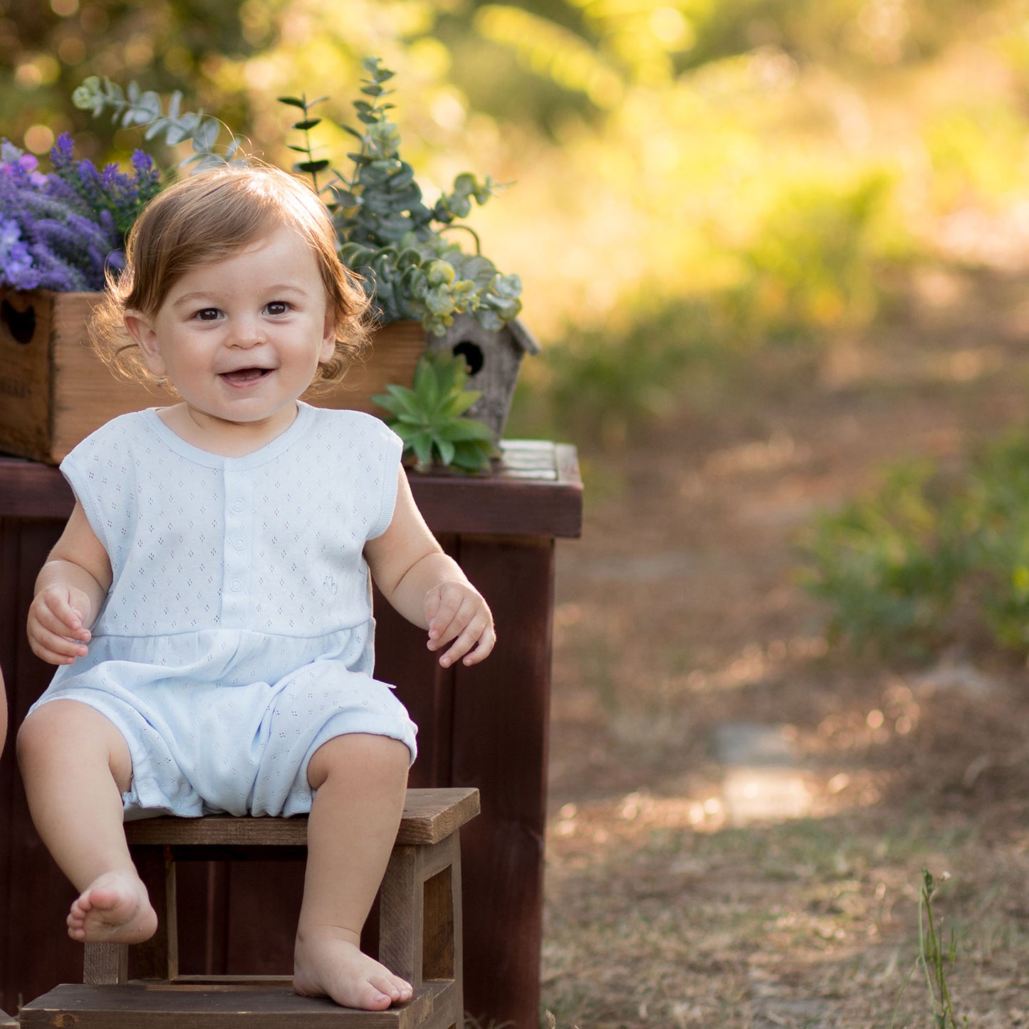 OrganicEra Romper, Jacquard Rib