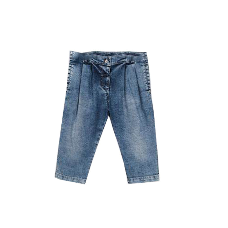 Baby Girl Denim Pants With Buttons On The Front