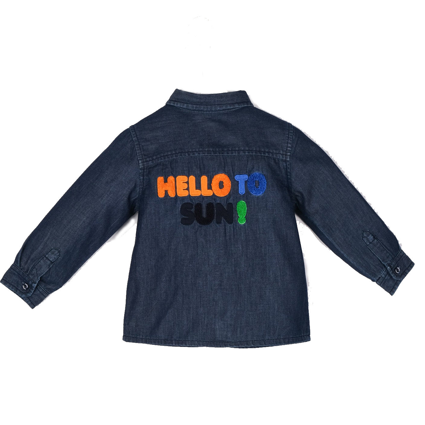 Baby Boy Embroidery Detailed Denim Shirt