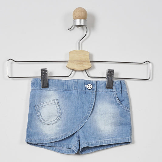 Summer Fruits Baby Girl Denim Shorts