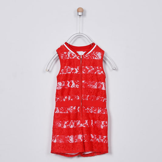 Panco Knitted Jumpsuit, Red Love