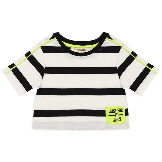 Panco T-Shirt Striped, Lime