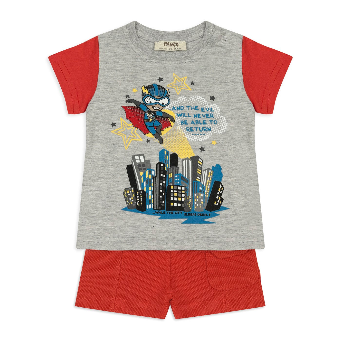 Panco T-Shirt & Short Set, Plunk